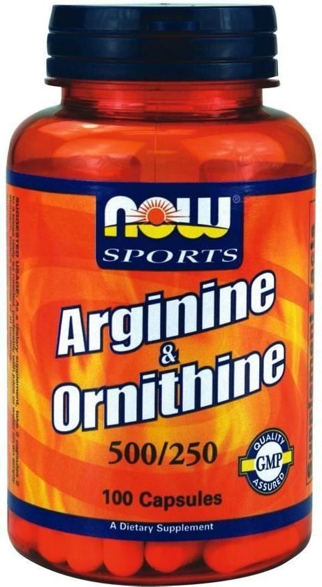 NOW Foods Arginine & Ornithine 100 kapsułek