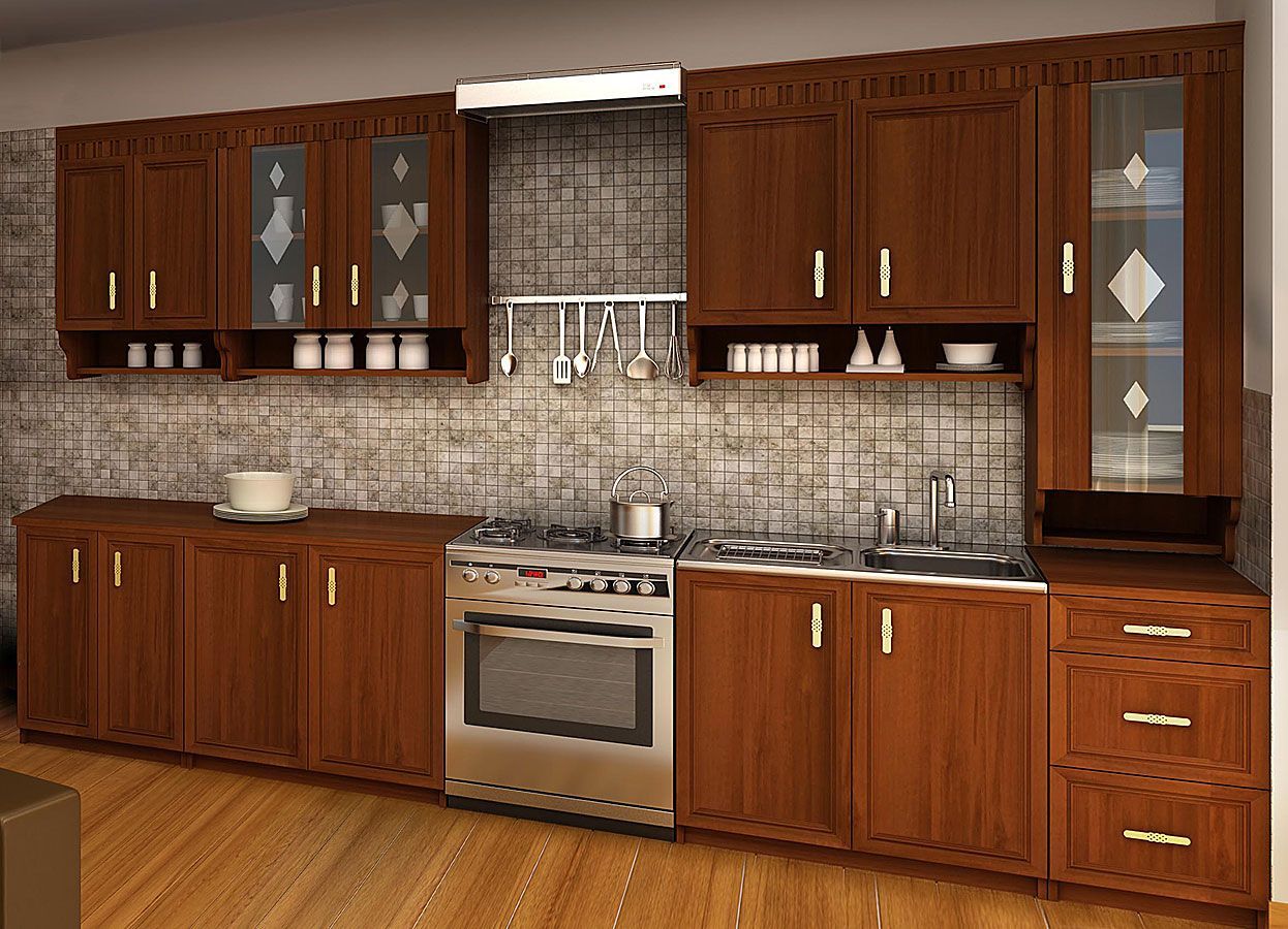 Elior Zestaw mebli kuchennych Edina - orzech