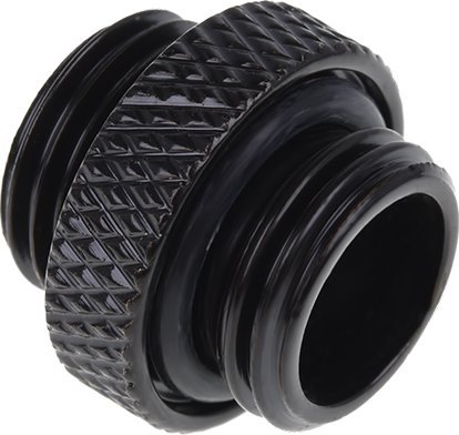 Alphacool Sople lodu Podwójny złącznik black - G1/4 AG auf G1/4 AG - Deep Black