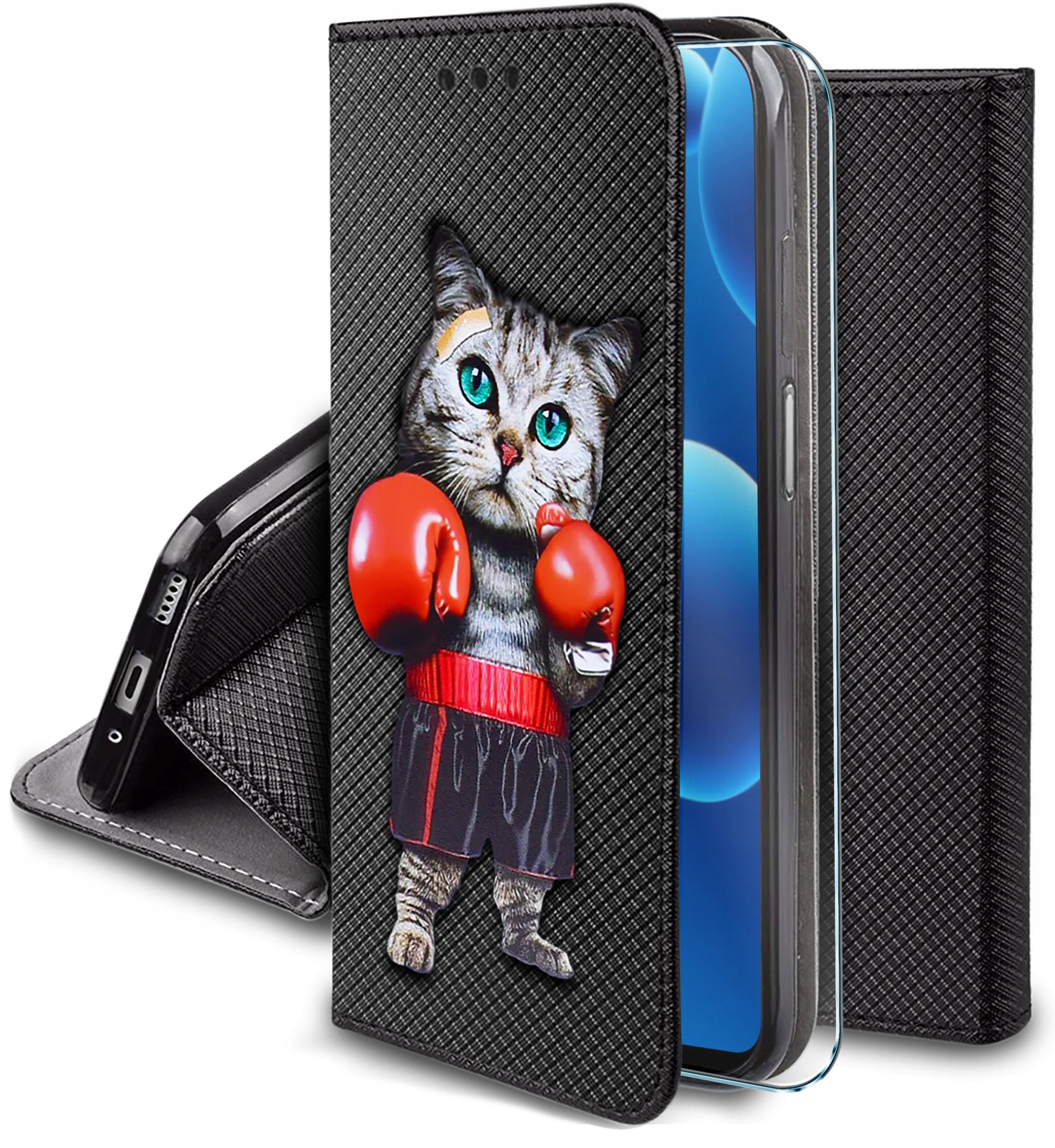 Etui do Samsung A26 5G MAGNET WZORY CASE PORTFEL + SZKŁO OCHRONNE 9H