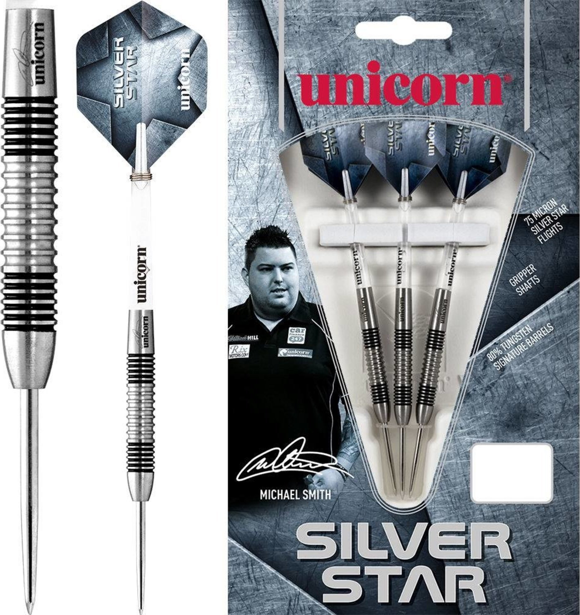 Unicorn Rzutki Unicorn Silver Star G.ANDERSON 80% tungsten 17g soft tip 04769 Uniwersalny