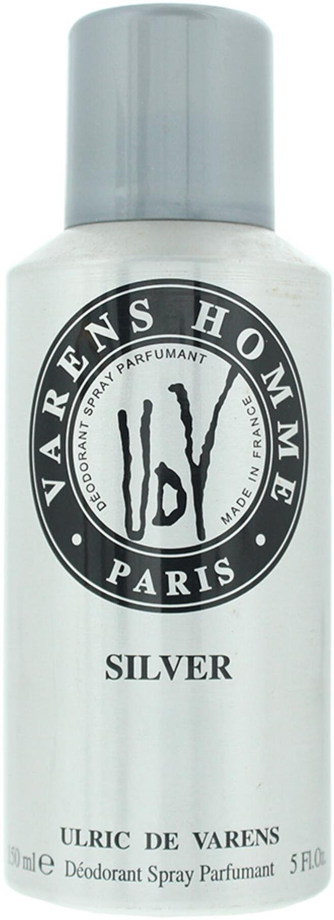 Ulric De Varens, UDV Silver, Deodorant Spray, For Men, 150 ml For Men
