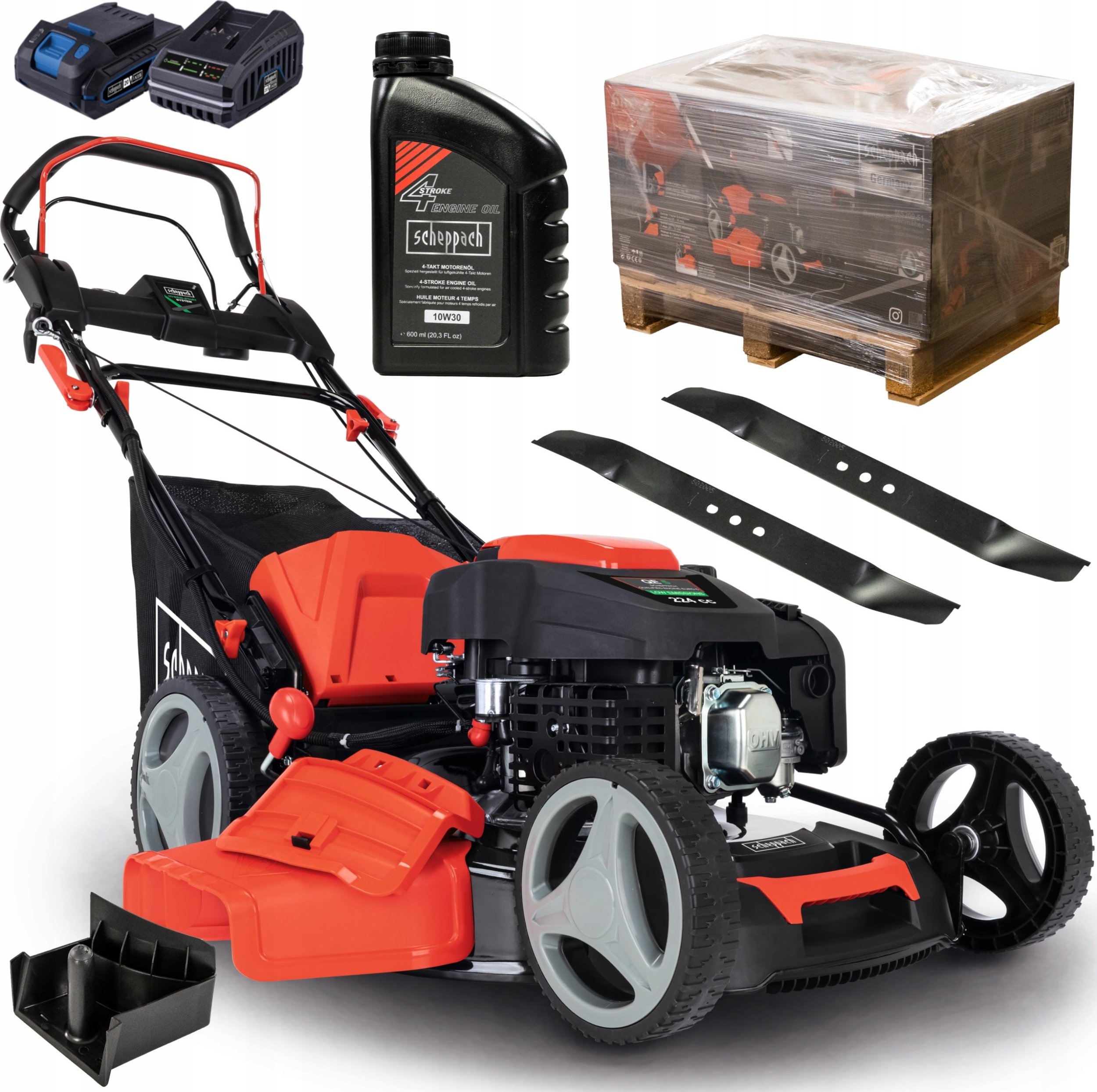 Kosiarka spalinowa Scheppach Kosiarka spalinowa Scheppach MS225-53E elektrostart + olej + nóż