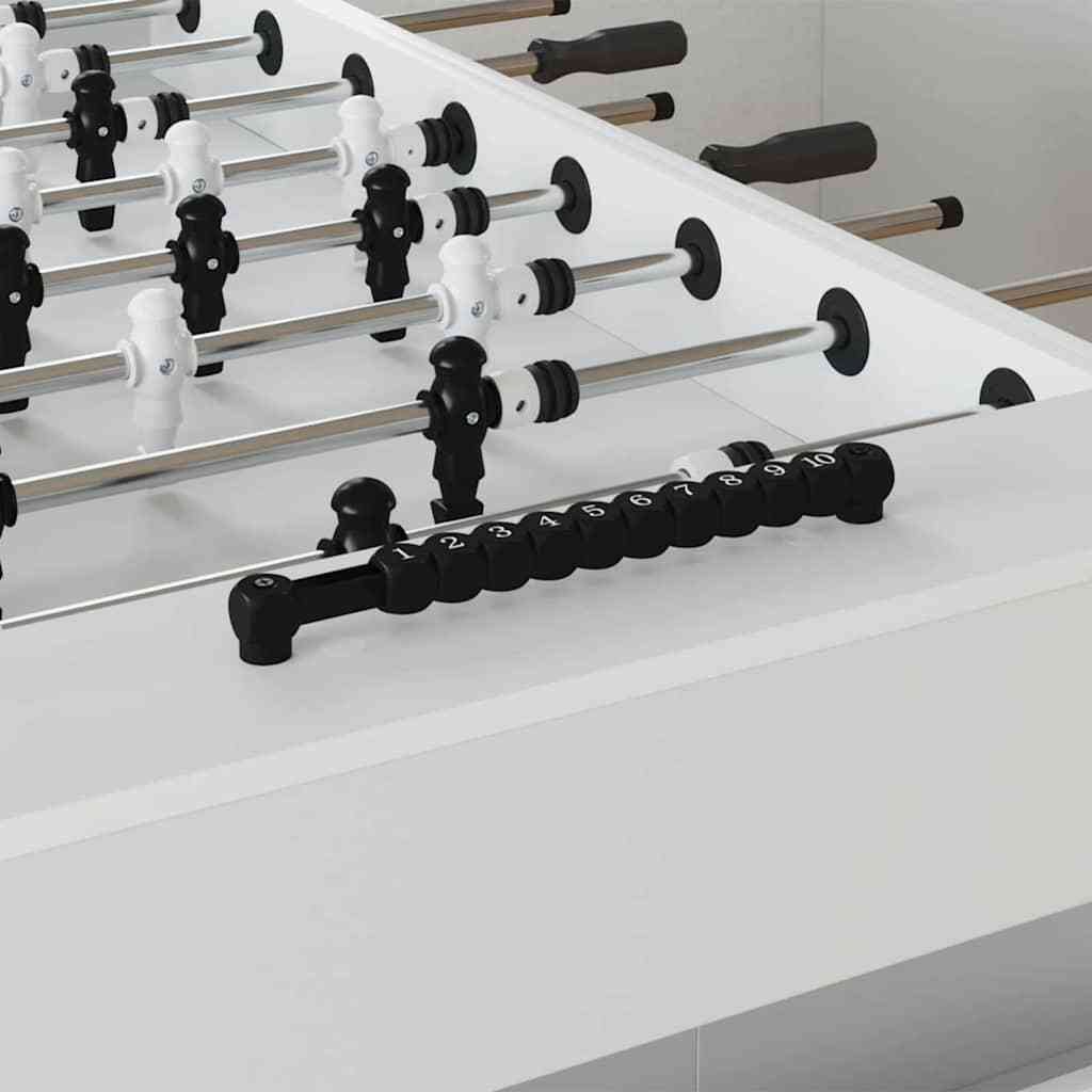 vidaXL Zestaw do piłkarzyków 2 pcs czarny 30 x 2,2 x 2,9 cm