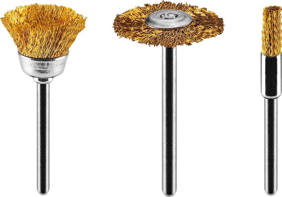 Graphite Szczotki (Szczotki mosiężne, pędzelkowa, kielichowa, talerzowa, kpl.3 szt.)