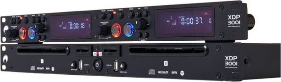 Omnitronic XDP-3001 Podwójny Odtwarzacz CD/MP3 USB bufor przeciwwstrząsowy