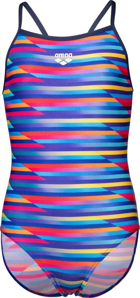 Dziecięcy Strój kąpielowy GIRL'S ARENA RACING STRIPE SWIMSUIT LIGH