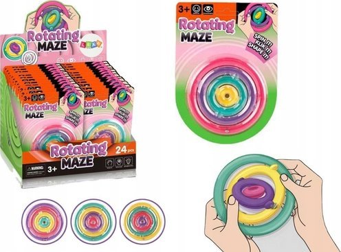 LeanToys Zabawka Sensoryczna Antystresowe Rotujące Kółka