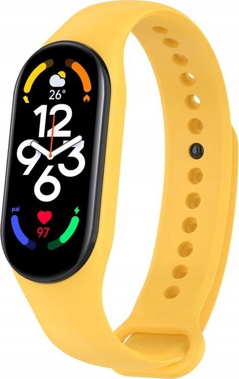 Hello Case OPASKA ZAMIENNA DO XIAOMI MI BAND 5 / 6 / 7 ŻÓŁTA BRANSOLETKA SMART BAND