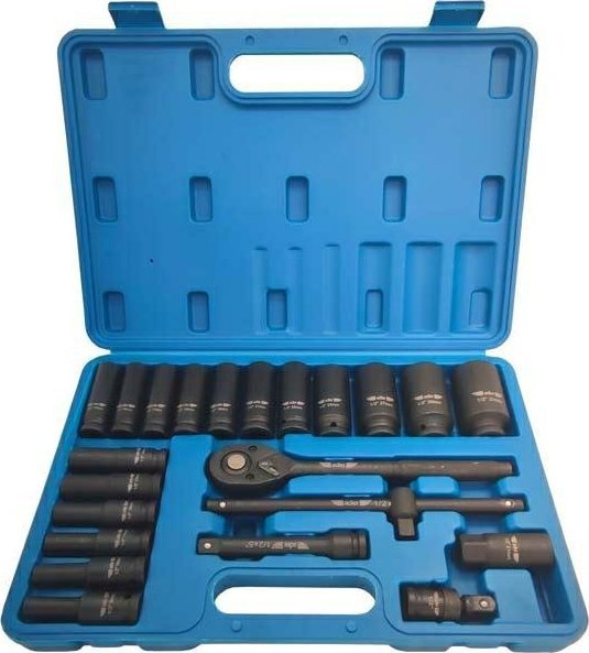 Zestaw narzędzi Adler ADLER ZESTAW 1/2" GRZECHOTKA + NASADKI UDAROWE 23szt.
