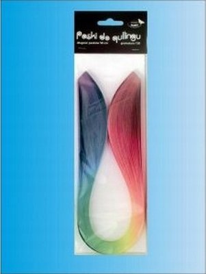 CreativeHobby Cieniowane paski do quillingu 3mm/100szt.-tęczowy