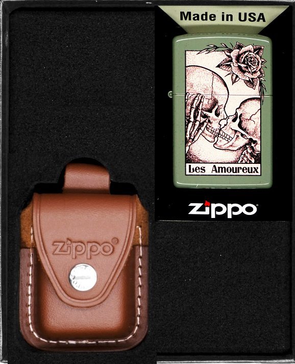 Zestaw ZIPPO Zapalniczka DEATH KISS Prezentowy No2