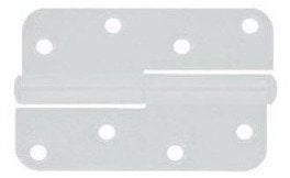 RIM HINGE 110 MM WHITE LEFT 6537K/2M