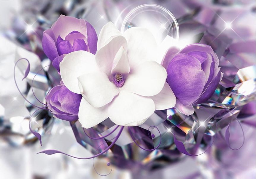 DecoNest Fototapeta - Fioletowa cesarzowa - 350X245