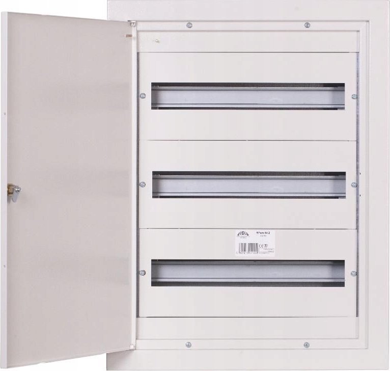 Sabaj Rozdzielnica modułowa 3x18 podtynkowa IP31 z zamkiem RAL 9003 RPSM 54 Z (3X18)