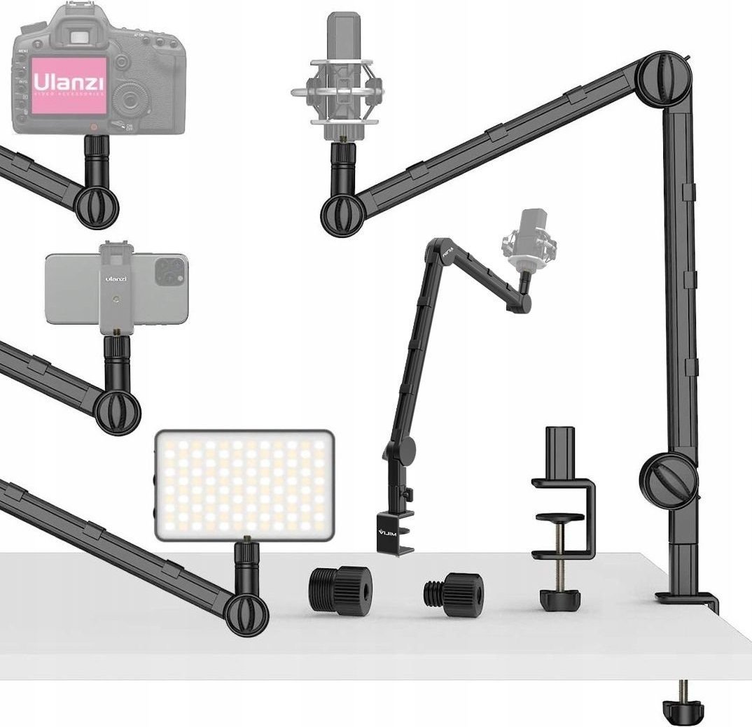 Statyw Ulanzi Uchwyt Biurkowy Studyjny Do Aparatu Kamery Mikrofonu Led Stream / Ulanzi / Ls25