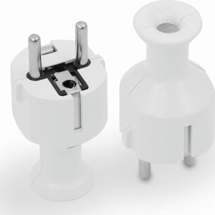 Volteo WTYCZKA PROSTA ROZBIERALNA UNI-SCHUKO, 2P+Z 16A, 250V BIAŁA