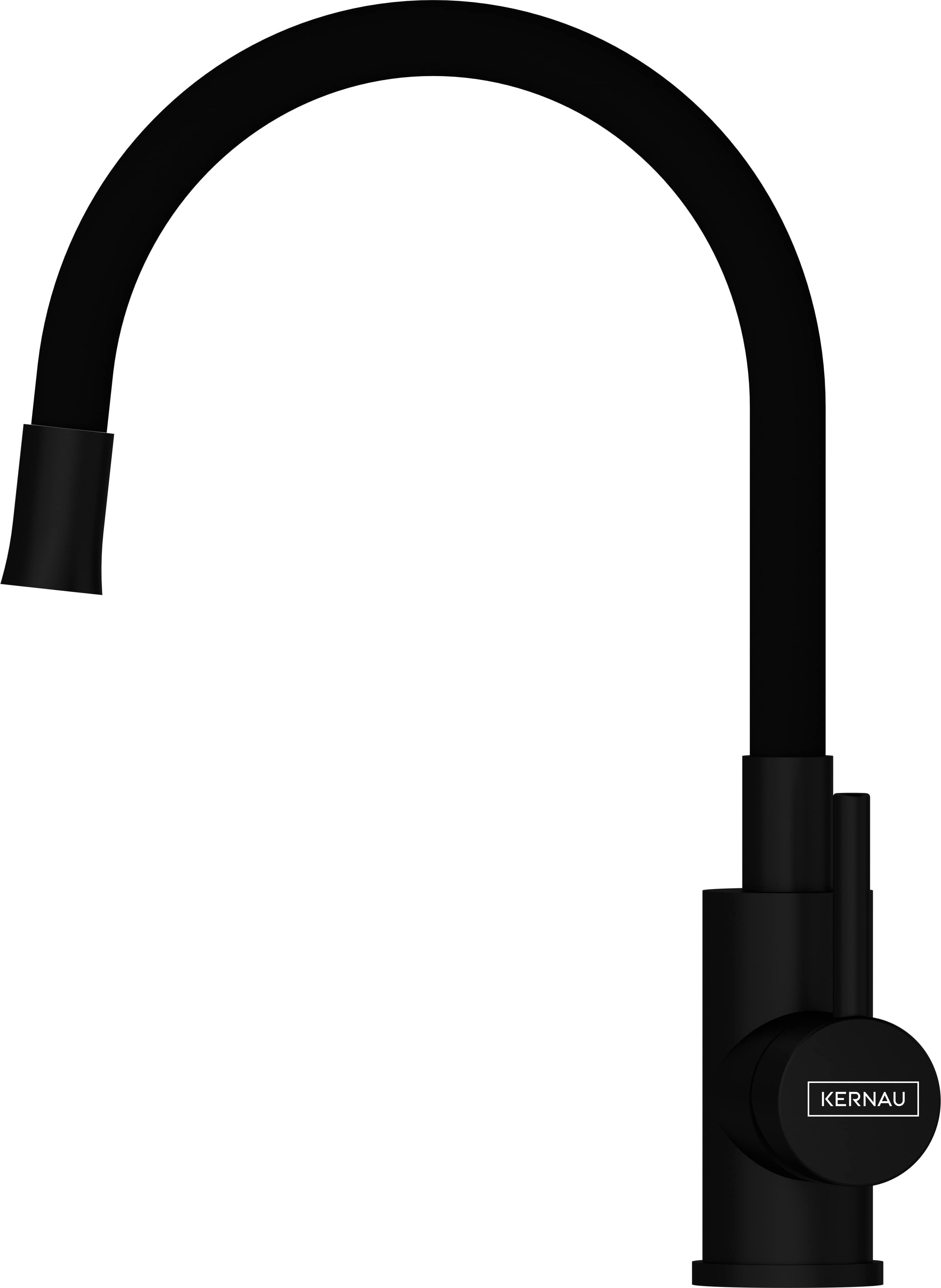 Bateria kuchenna Kernau KWT 39 Elastic stojąca czarna matowa