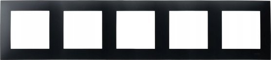 Ospel Ramka pięciokrotna Ospel Szafir R-5Z/33 czarny metalik