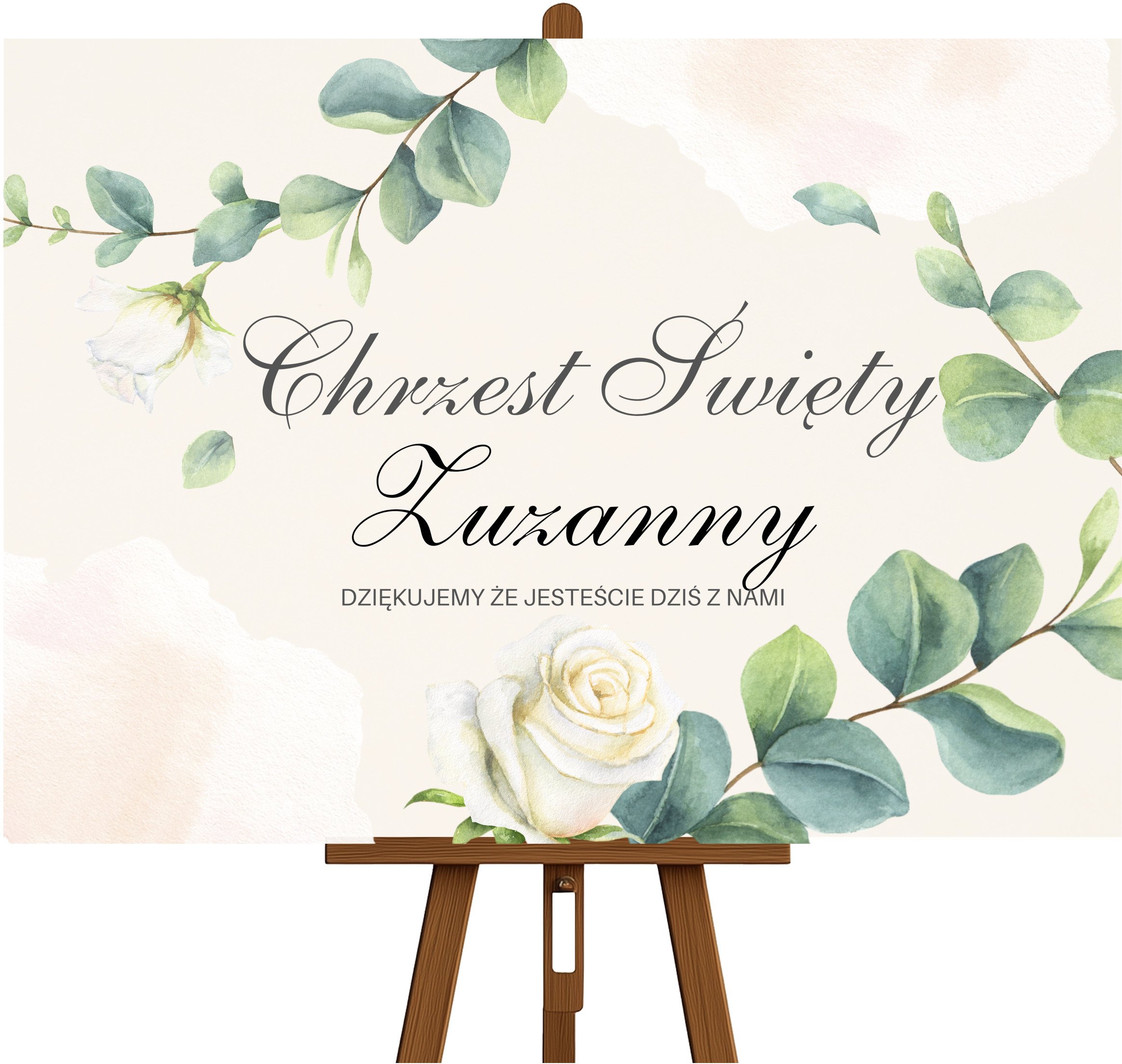 Tablica Powitalna na Chrzest Święty