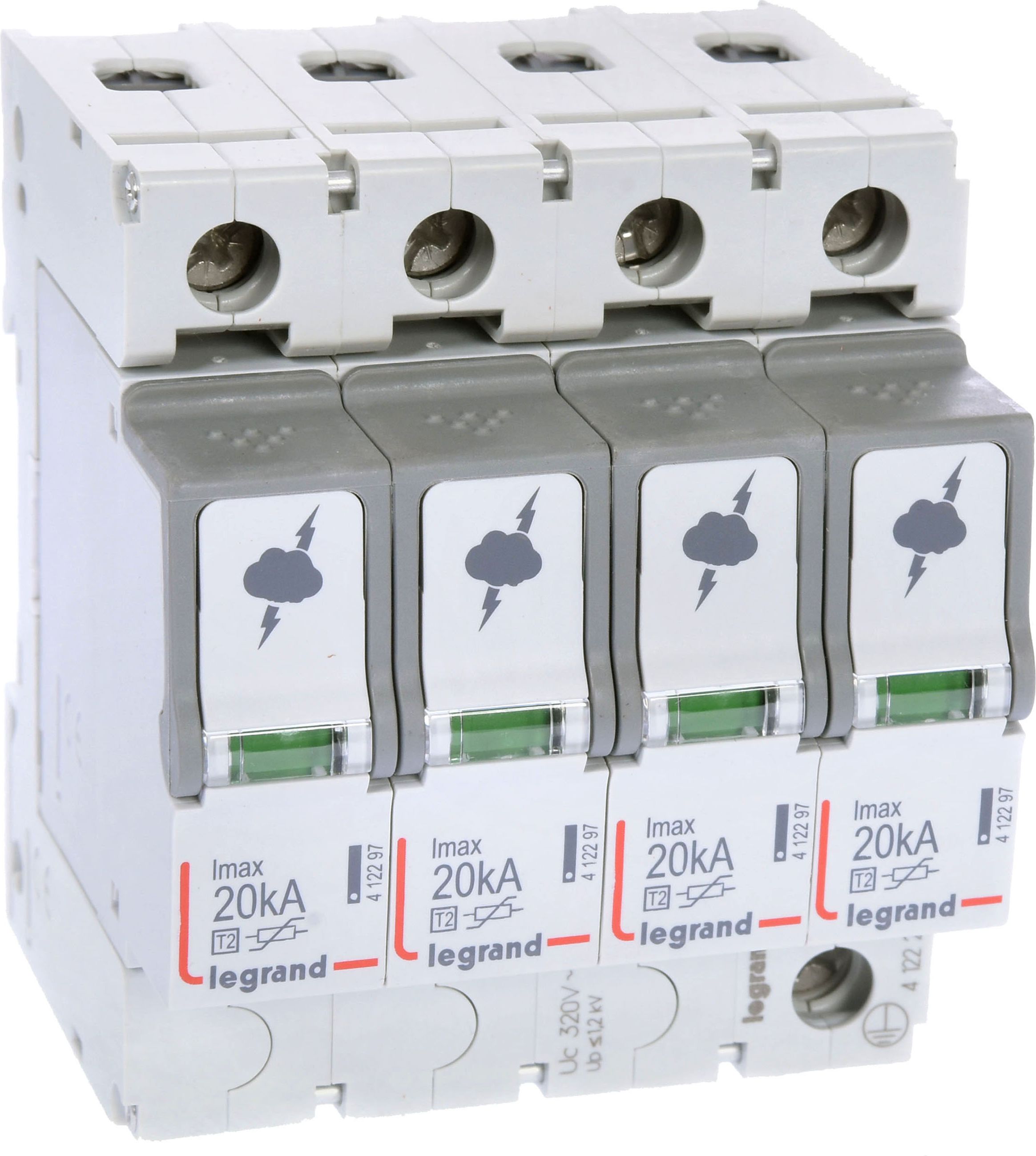 Legrand Ogranicznik przepięć ON300 C 4P 20kA 1,2kV 412223