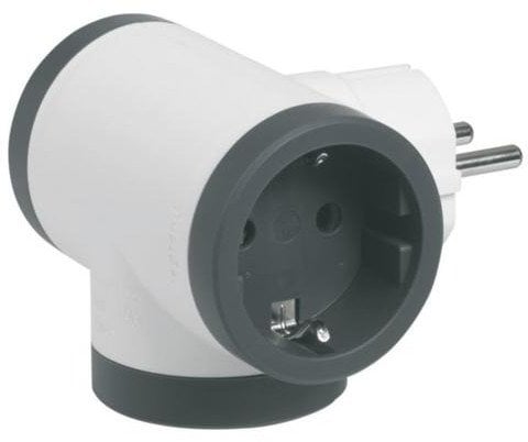 MOP SCH 3X2P+E LATERAL WHITE/BLACK