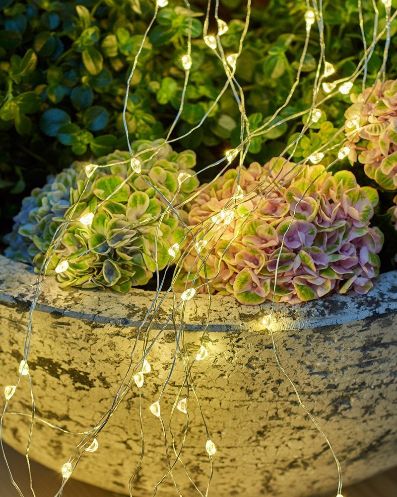 Dekoracja świąteczna Konstsmide Sirius Home Maggie, Light decoration chain, Silver, Transparent, Glass, Flexible, Transparent, 125 lamp(s)