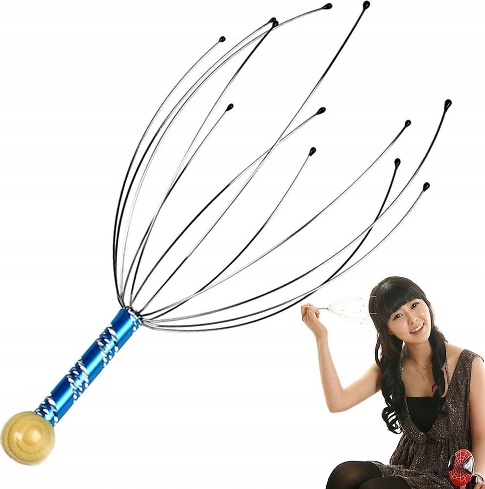 Masażer Verk RĘCZNY MASAŻER DO GŁOWY RELAKSUJĄCY AJURWEDYJSKI