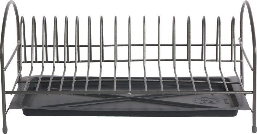 Lumarko suszarka do naczyń 1-poziomowa 40cm srebrna z tacką