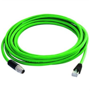 TELEGRTNER STX M12x1-RJ45 VL X-cod. Kat.6A, CP01CP05B-SFTP2607C7-1PUR-A0500, 5 m