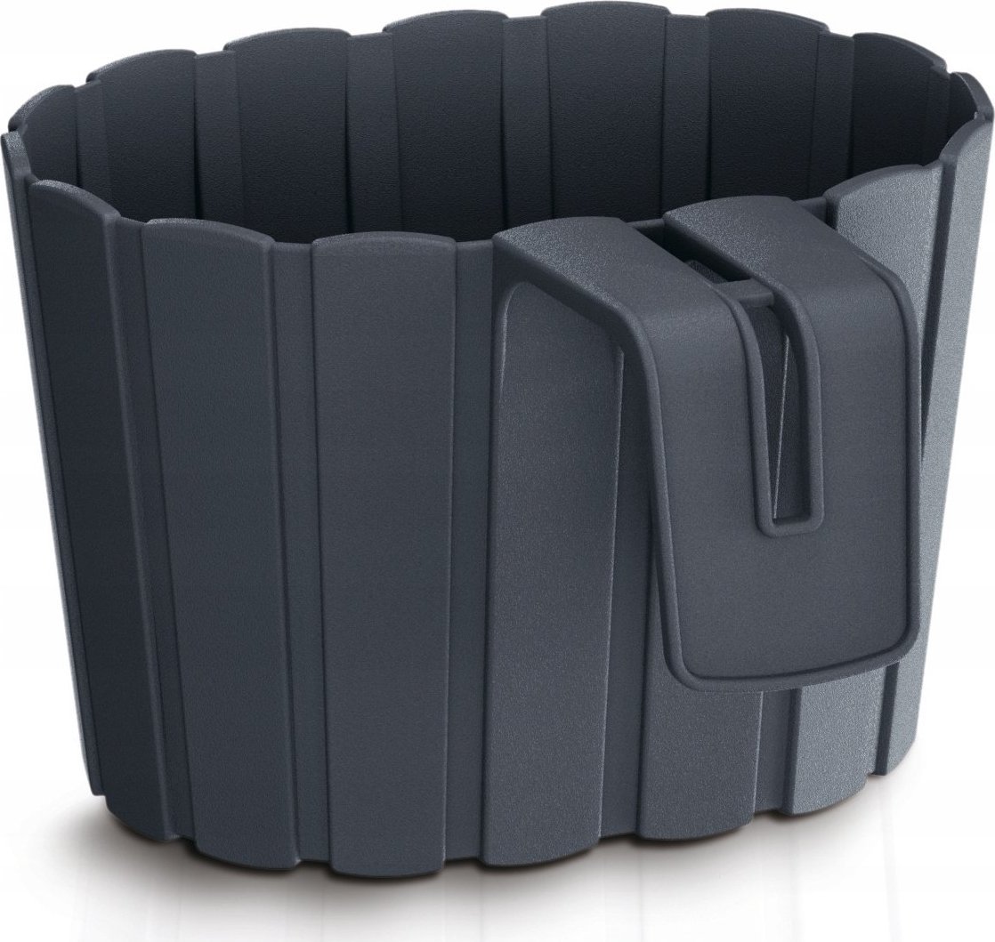 Prosperplast Doniczka na balustradę, skrzynka balkonowa BOARDEE DDEZ200-S433, Kolor Antracyt, Prosperplast, Wymiary 19.4x21.2x13 cm