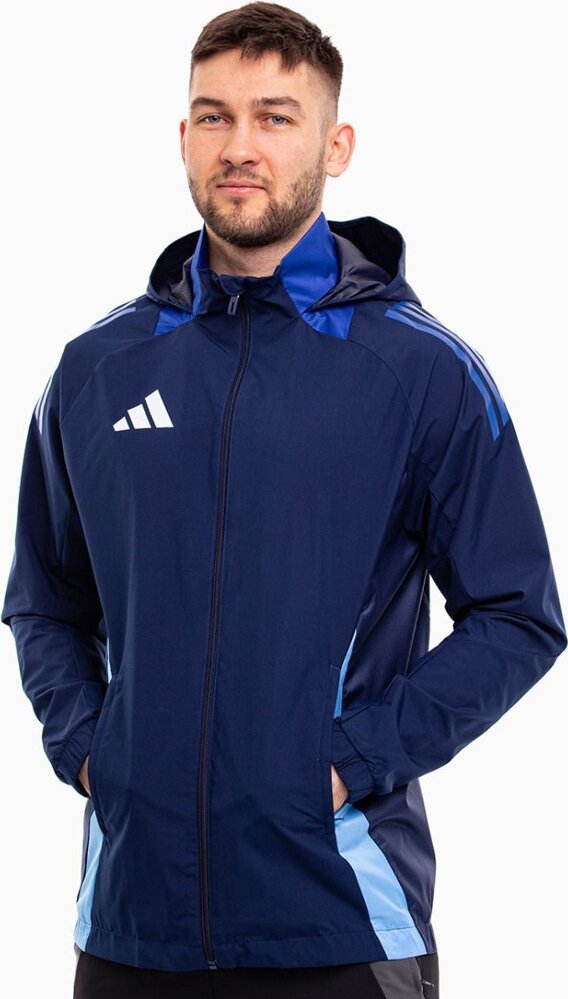 Kurtka męska Adidas Kurtka męska adidas Tiro 24 Competition All-Weather niebieska IR9520 2XL