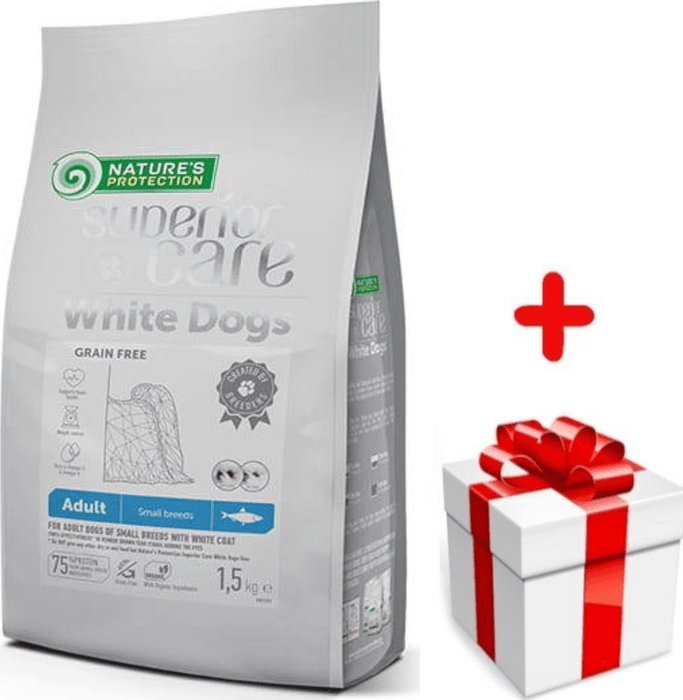 Natures Protection NATURES PROTECTION Superior Care Grain Free Herring Adult Small Breeds 1,5kg + niespodzianka dla psa GRATIS!