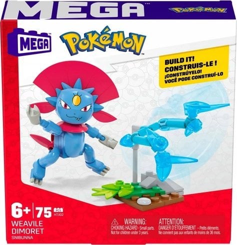 Mattel Mega Construx Weavile Dimoret 75el. GDW29 HTJ02 - zestaw Pokemon
