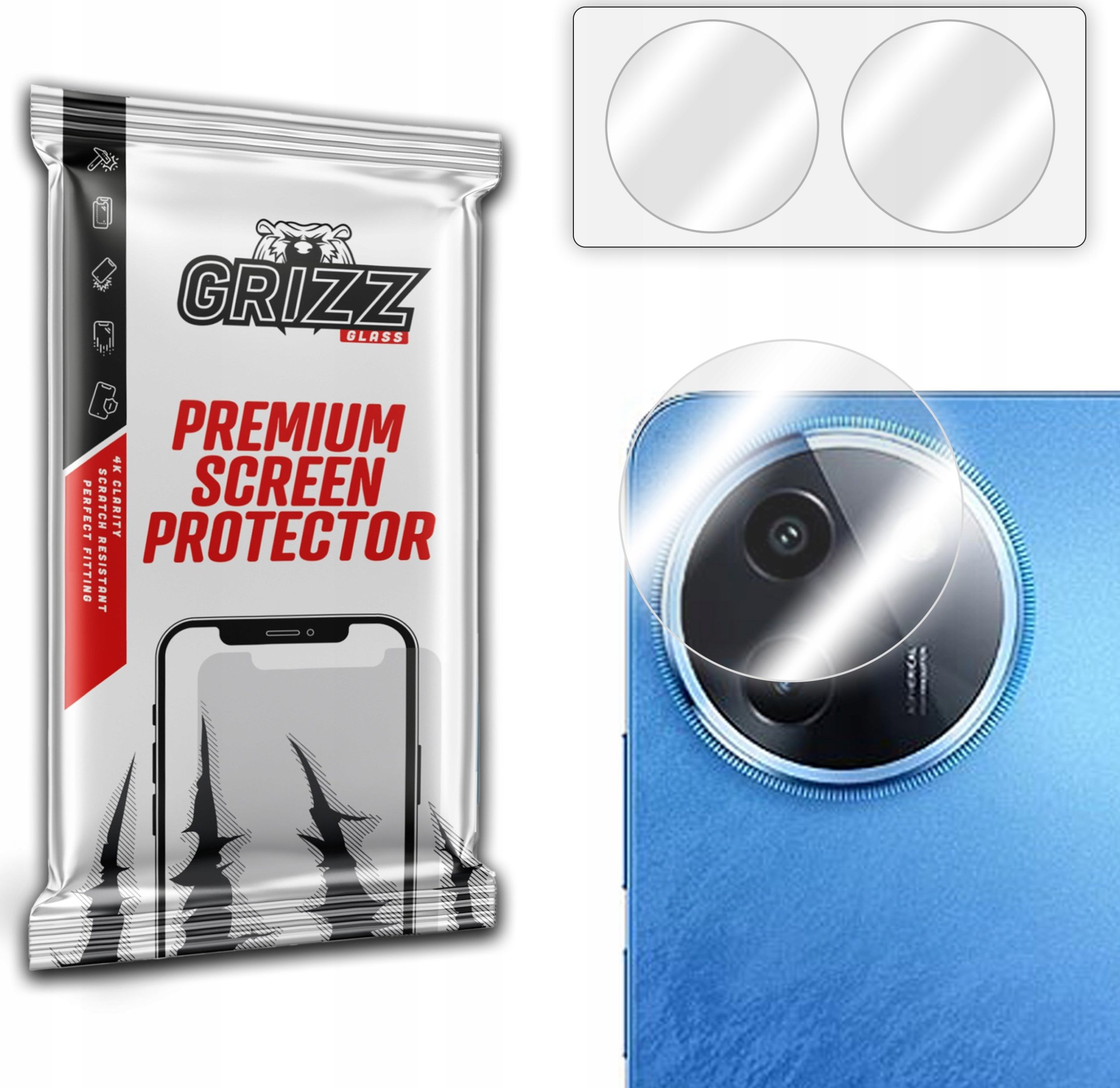 GrizzGlass Szkło na aparat GrizzGlass HybridGlass Camera do Vivo Y200i