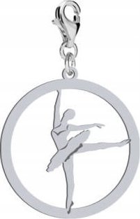 Radziszewska Jewellery Srebrny Charms Baletnica Balet DEDYKACJA