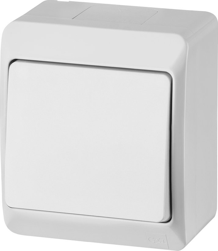 Elektro-Plast Łącznik natynkowy ŁNT Hermes 1-biegunowy schodowy biały (0331-02)