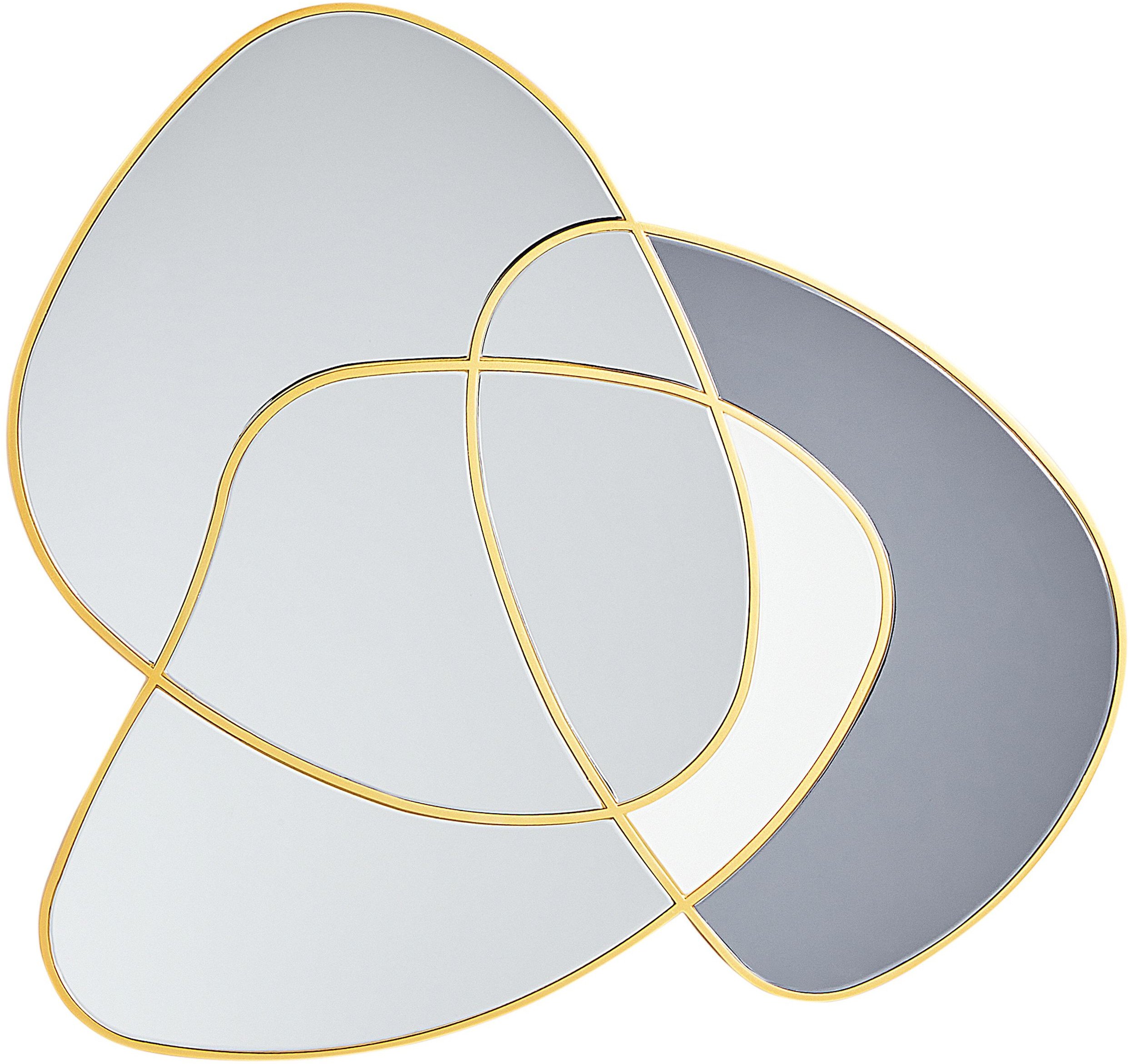 Beliani Lustro ścienne TAILLY 99 cm 89 cm Złoty