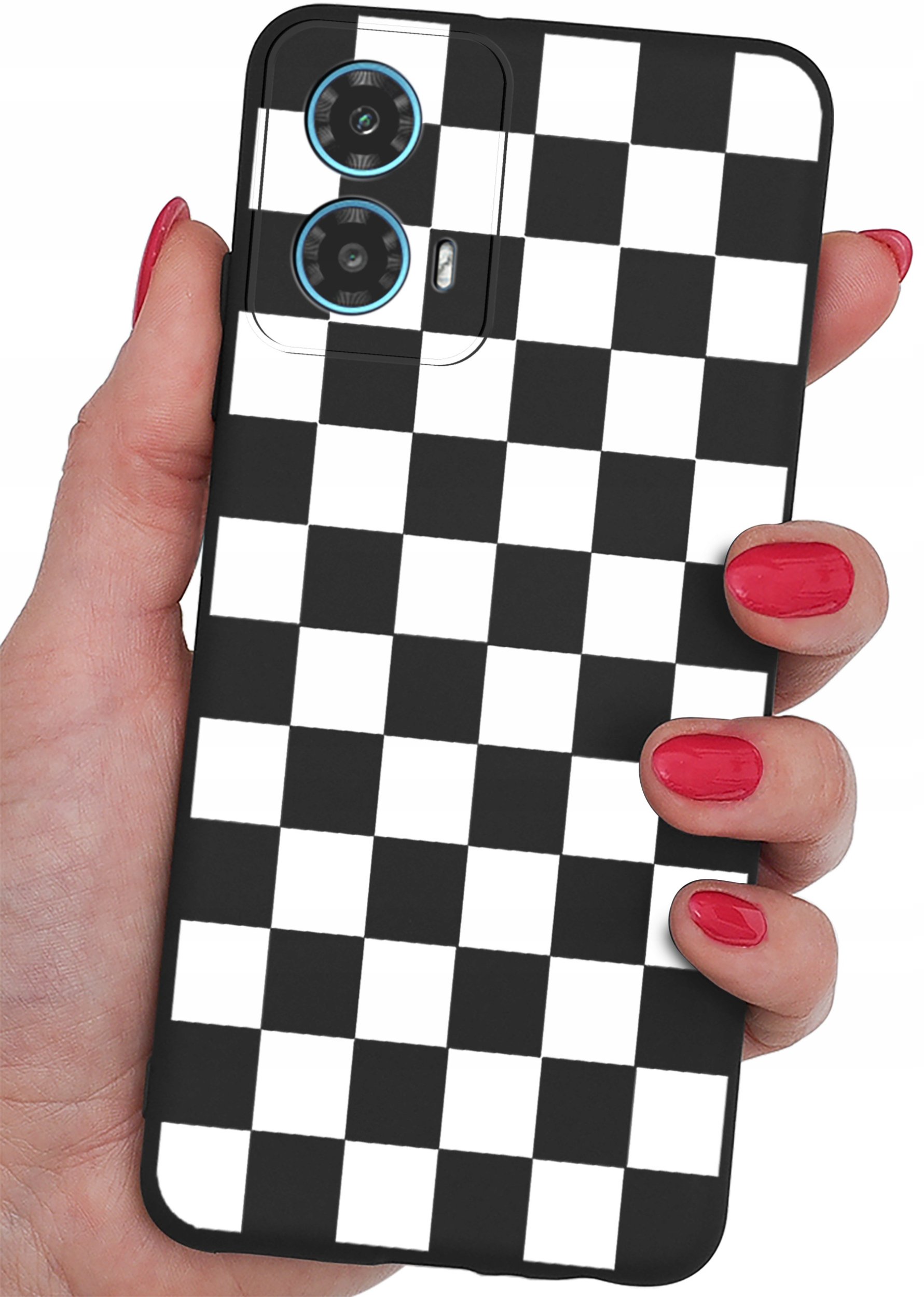 ETUI do Motorola Moto G34 5G CASE WZORY SOFT MATT PLECKI + SZKŁO 9H