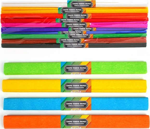 Starpak Bibuła marszczona 50x200cm Spectrum Mix 10szt.