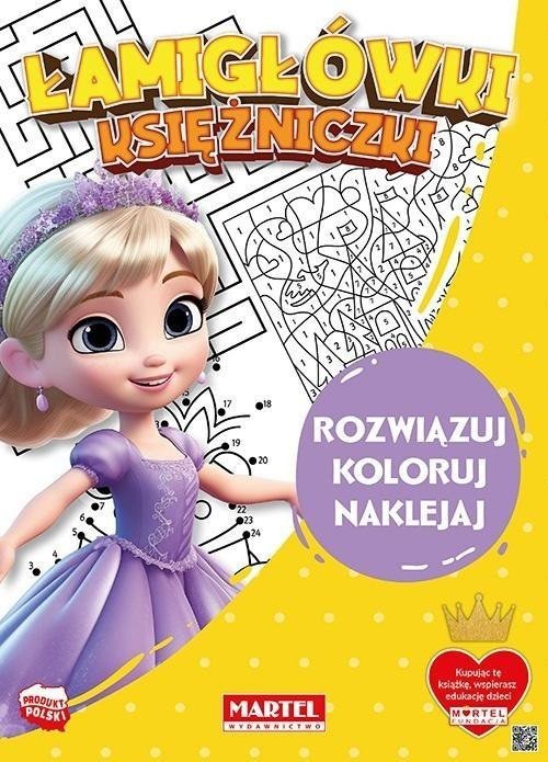Łamigłówki księżniczki z naklejkami