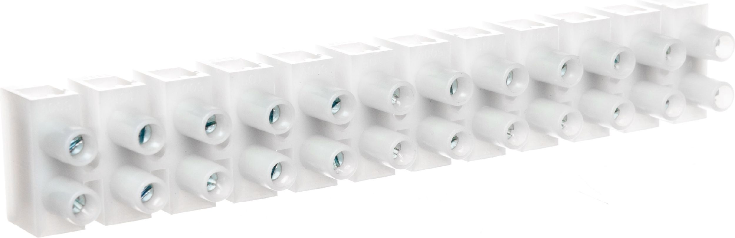 Simet Listwa zaciskowa gwintowa 12-torowa 10mm2 poliamidowa PA66 z podkładką biała (89094110)