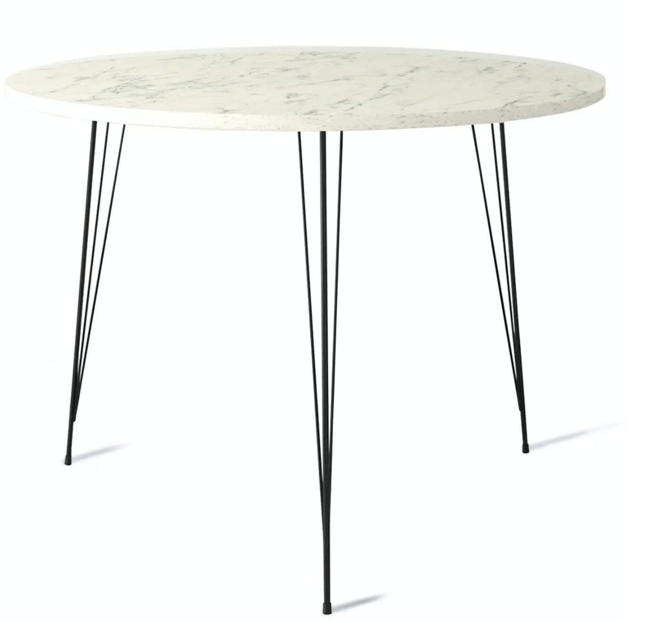 Stalas Kalune Design Sandalf, baltas/juodas