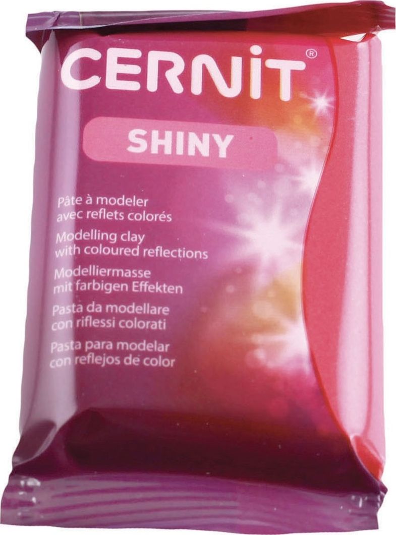 The Clay and Paint Factory Modelina Cernit Lśniąco Czerwona 56 g