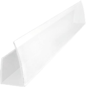 U-profil zamykający 2100mm mleczny 10mm