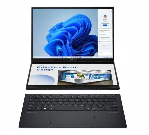 Laptop ASUS Zenbook Duo OLED UX8406CA-PZ067X Ultra 7 255H 2x14" Touch 3K 120Hz 0,2ms 32GB 1000SSD W11Pro