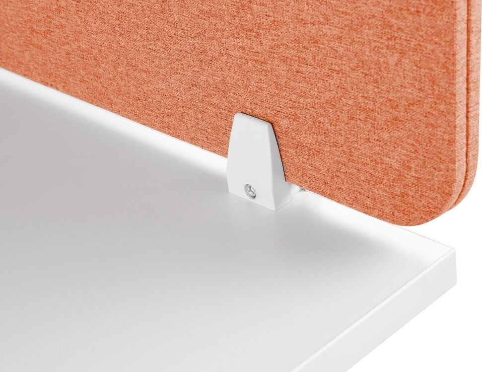 Beliani Przegroda na biurko 72 x 40 cm czerwona WALLY