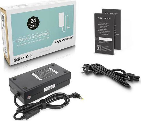 Zasilacz do laptopa Movano 150 W, 2.5 mm, 7.7 A, 19.5 V (ZZ/AS19577)