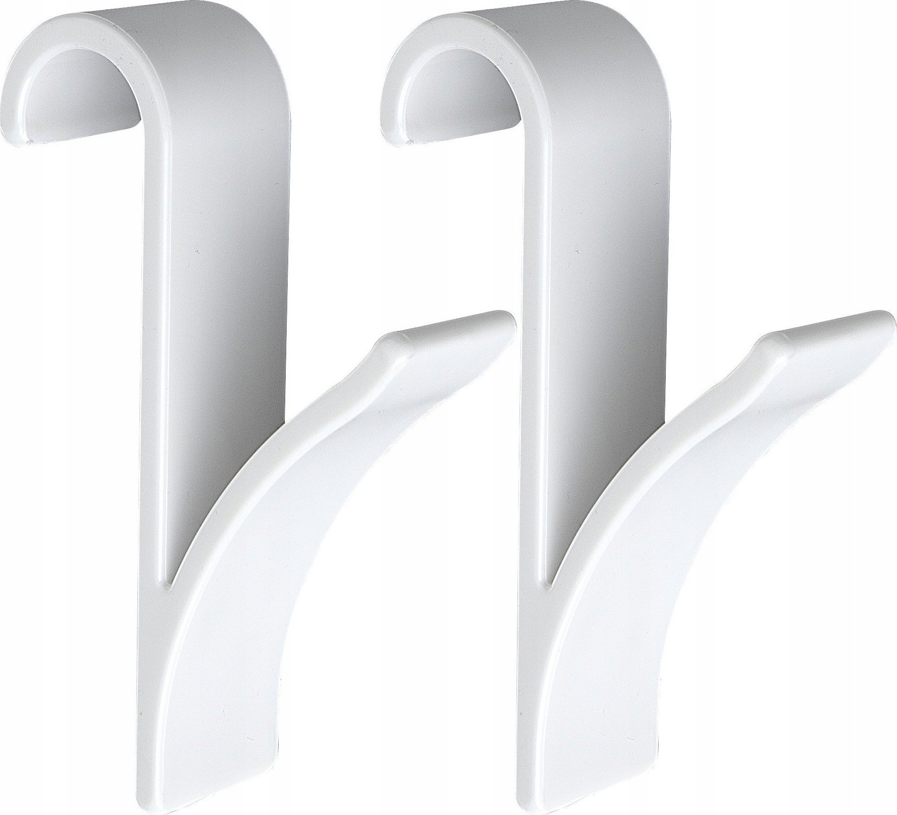 Wenko Białe haczyki, wieszaczki na grzejnik żeberkowy, 2 sztuki w komplecie, WENKO