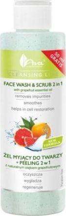 Ava Żel myjący do twarzy + peeling 2w1 z naturalnym olejkiem grapefruitowym 200ml
